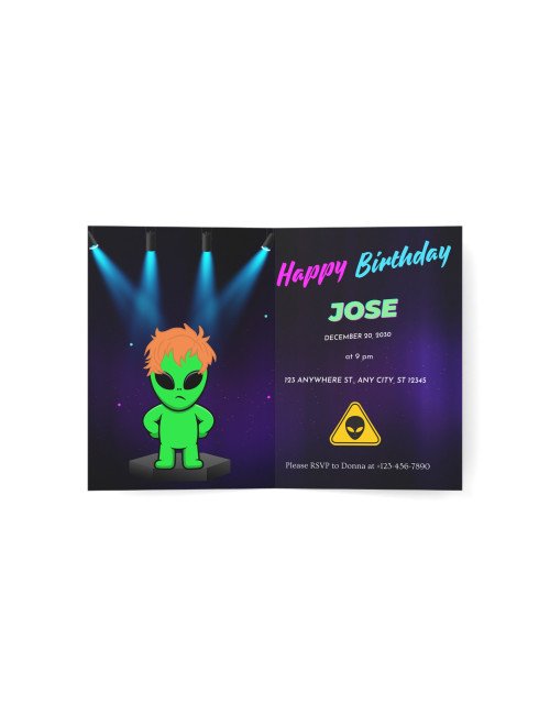Biglietti di Invito di Compleanno Personalizzati - Serie ET Birthday di 5Dimensione