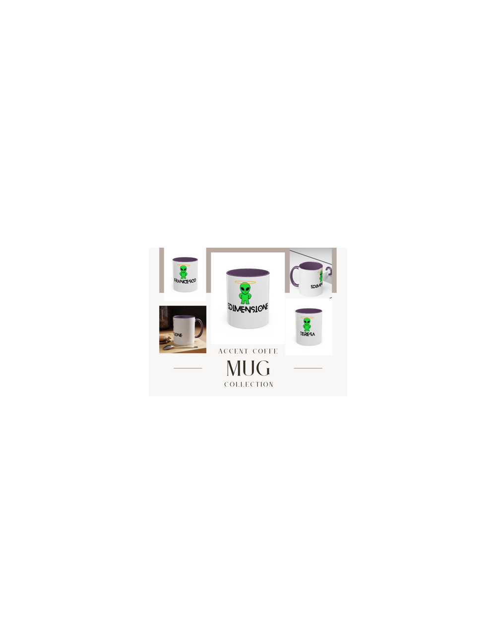 Tazza da Caffè Accent 11 oz Personalizzata con Logo 5Dimensione: Stile e Personalità