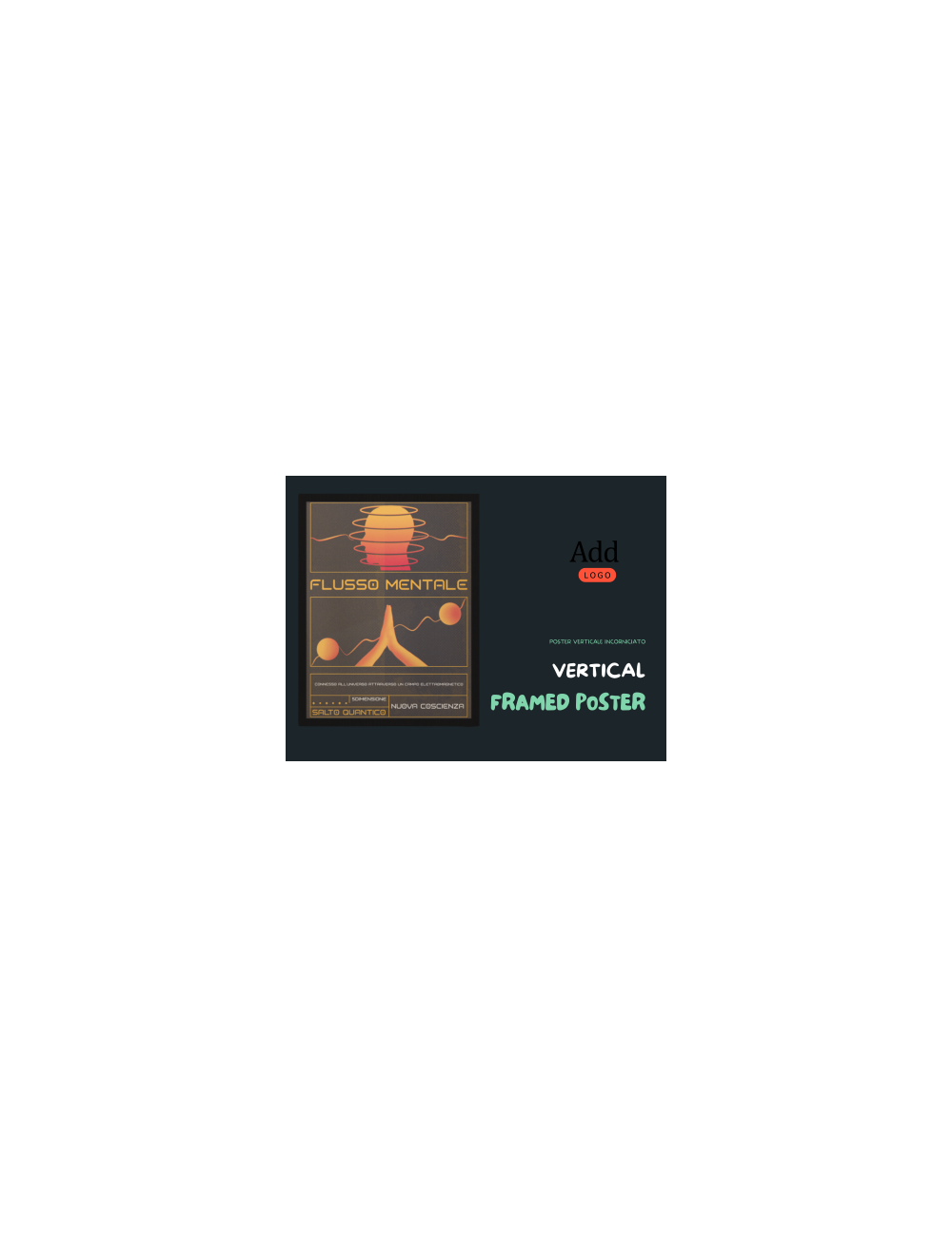 Poster Incorniciato "Mind Flow" Personalizzato - 5dimensione