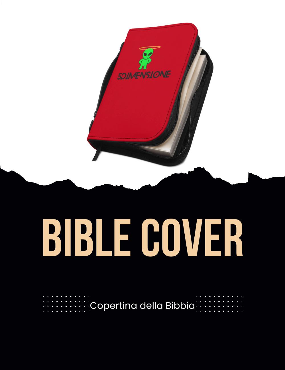 Copertina della Bibbia Personalizzata in Pelle - Design di 5Dimensione